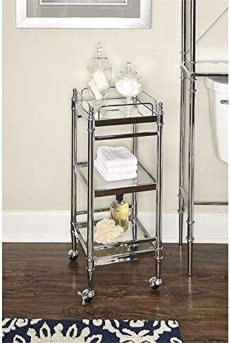 Glass Cart in Chrome C1663