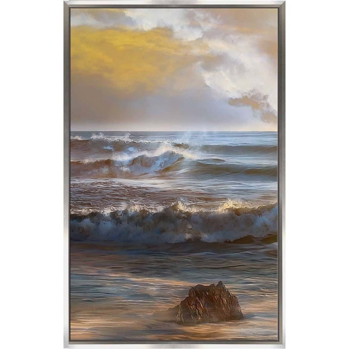 Blue Canvas in Floating Frame N287