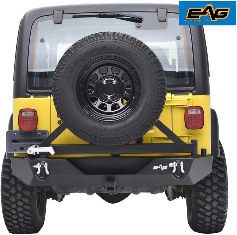 Heavy Duty Front and Rear Bumper with Tire Carrier Combo F8544