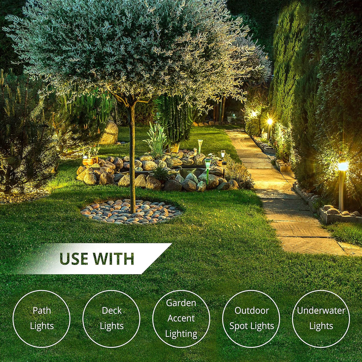 12-Gauge 2-Conductor 250 Feet Low Voltage Landscape Lighting Wire V8572