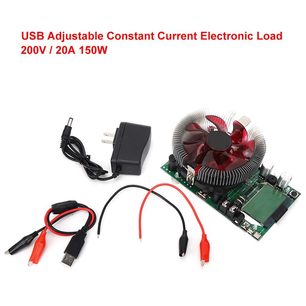 150W 200V 20A Adjustable Electronic Load Tester Pack of 2 M417777