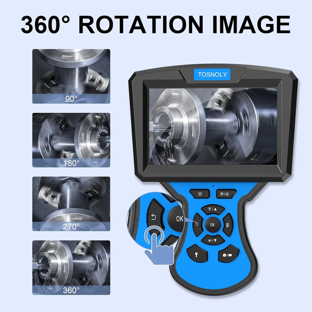5mm Dual Lens Borescope Inspection Camera X7216