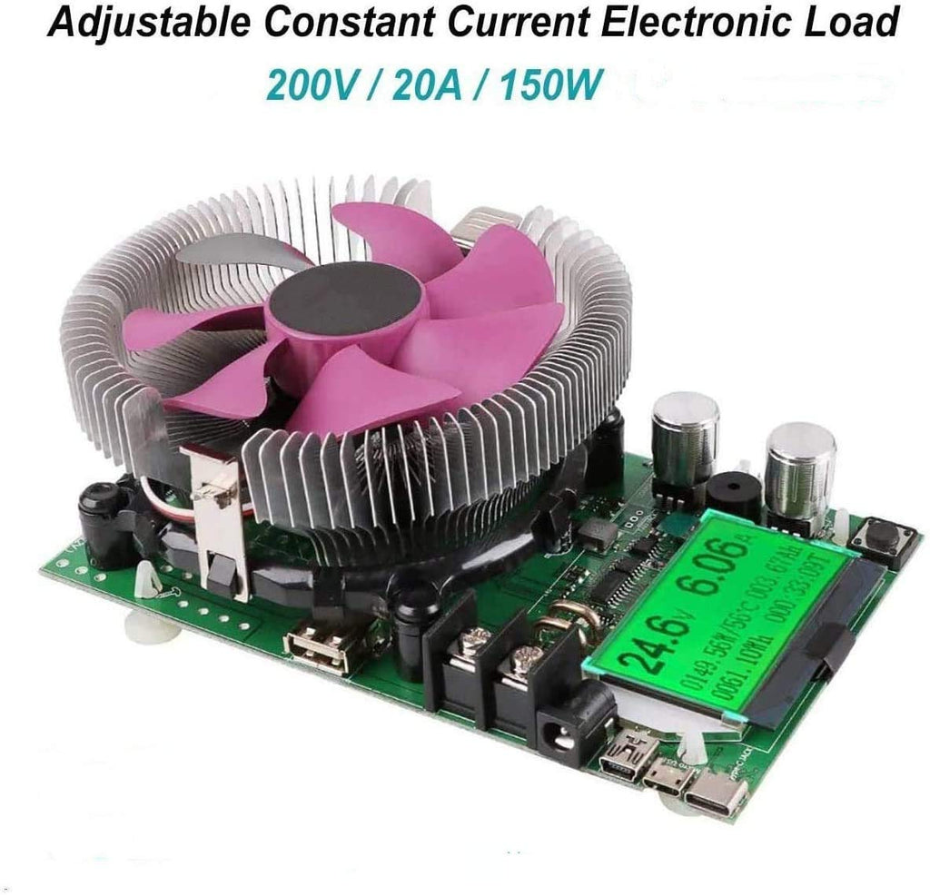 150W 200V 20A Adjustable Electronic Load Tester Pack of 2 M417777