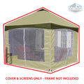 10x10 Garden Party Cover & Screens P380