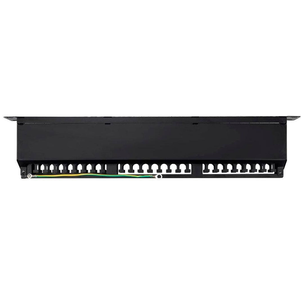 Cat6a 1U Shielded Patch Panel, 48 RJ45 Ports E82118