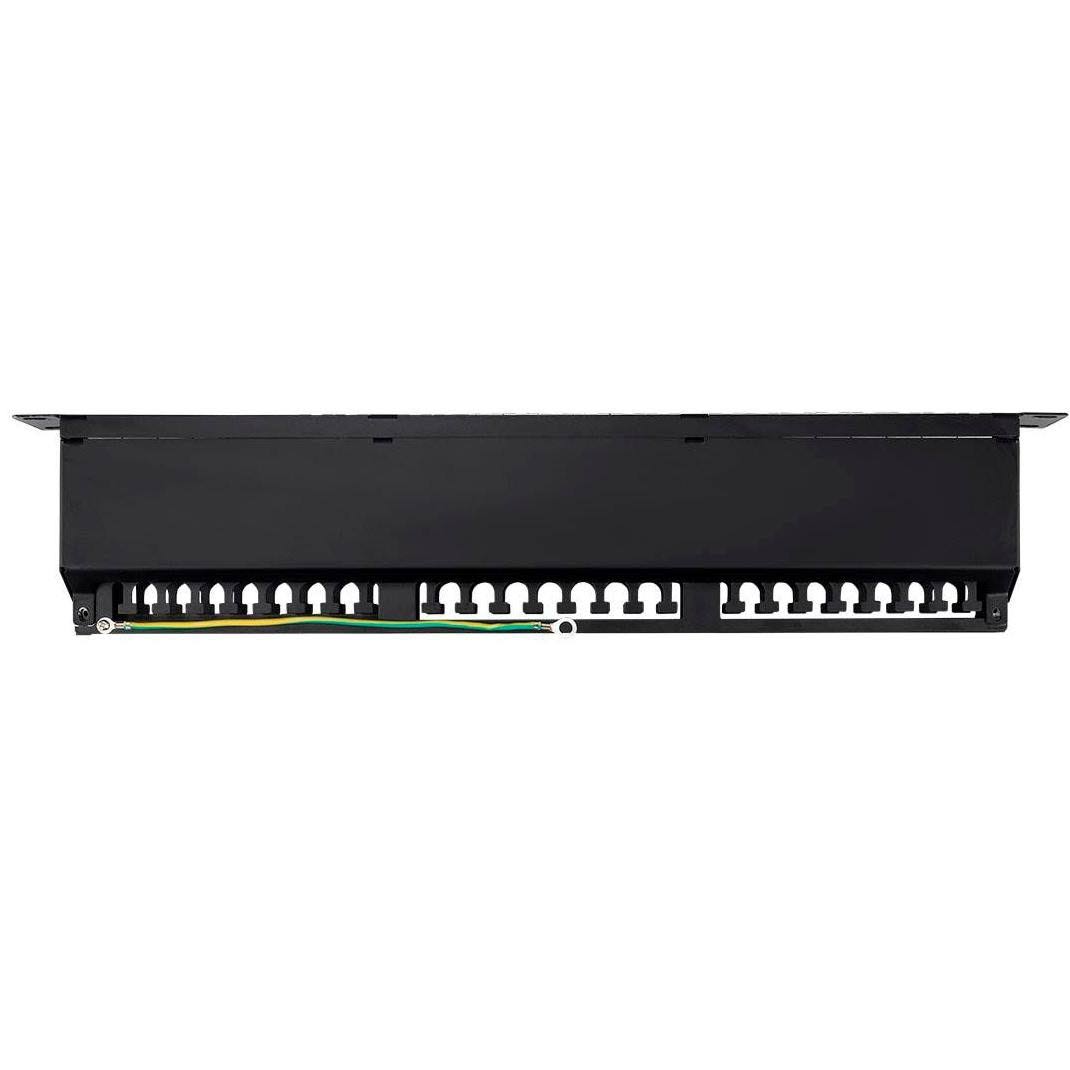 Cat6a 1U Shielded Patch Panel, 48 RJ45 Ports E82118