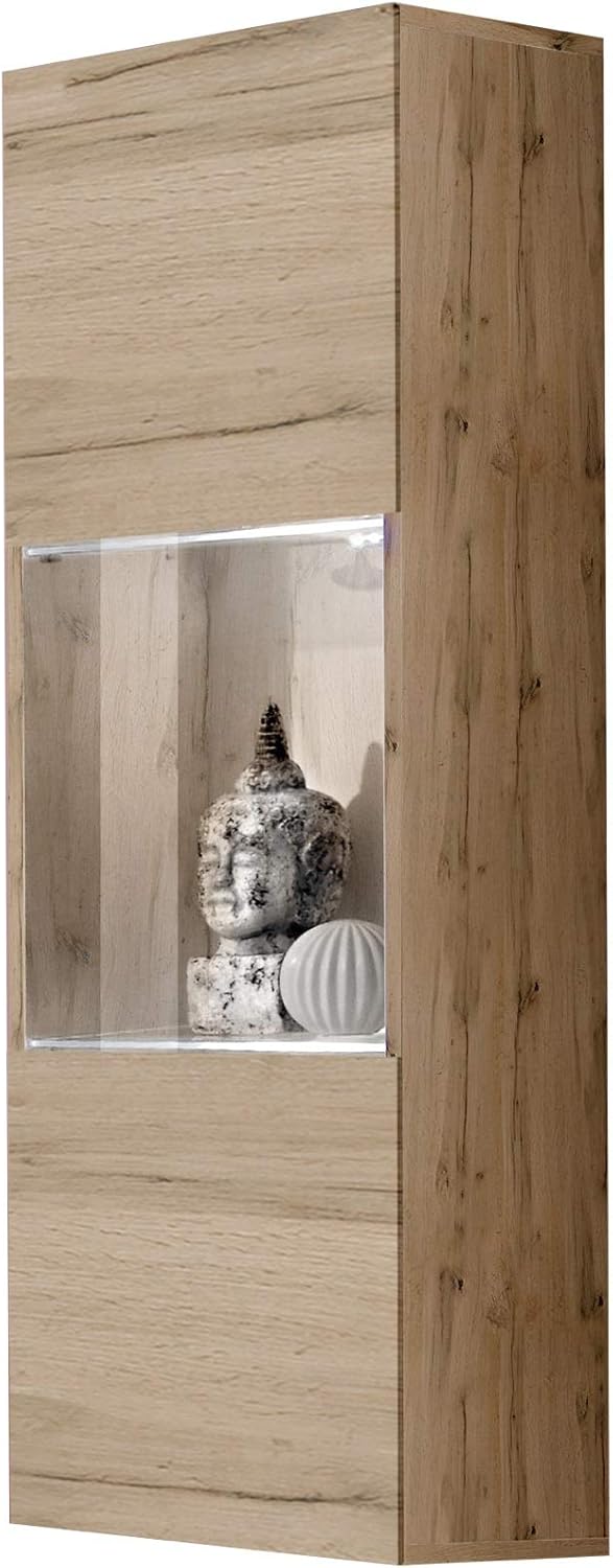 Wall Mounted Floating Bookcase Cabinet White P45300