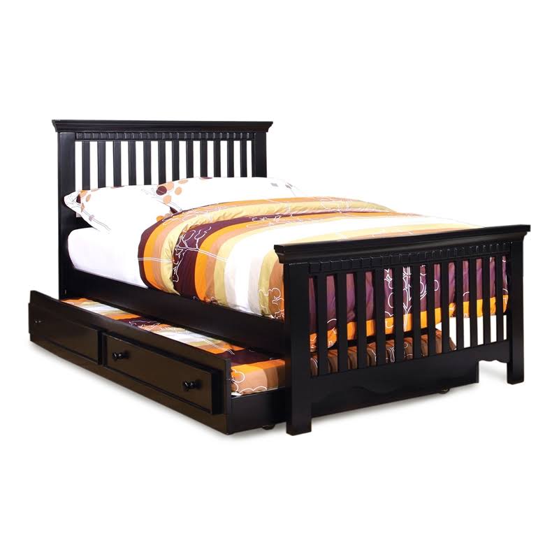 Black Solid Wood Trundle M259243