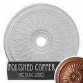 Oakleaf Ceiling Medallion Hand-Painted Polished Copper Z317658
