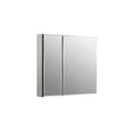 2 Door Silver Aluminum Medicine Cabinet O144