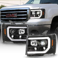 Black LED Tube Projector Headlights L937967