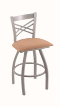 Anodized Nickel Swivel Stool O88235