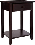 Espresso Nightstand with USB Ports L646366