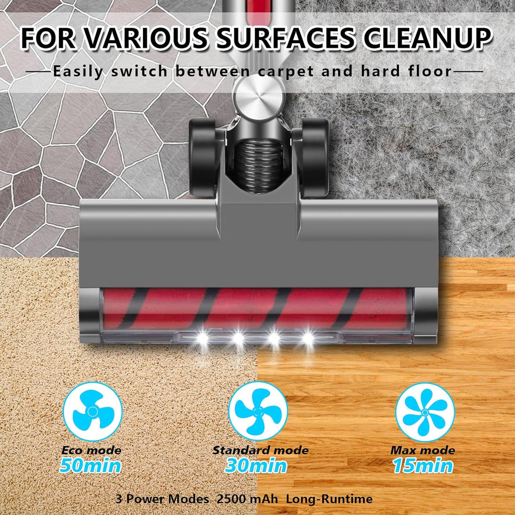 Cordless Vacuum Cleaner 27KPa 380w Brushless Motor Stick Vacuum 11 in 1 H80169