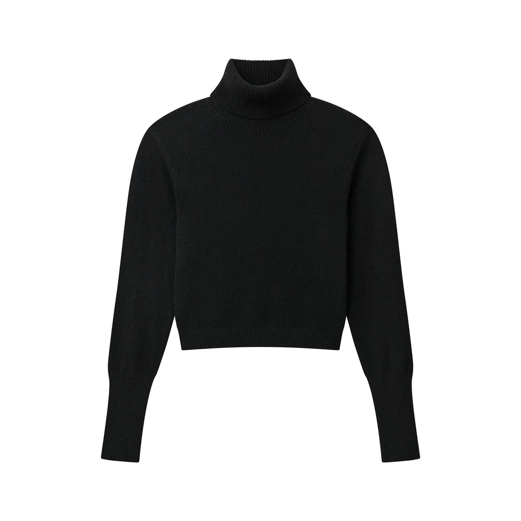 Cashmere Cropped Turtleneck F145257