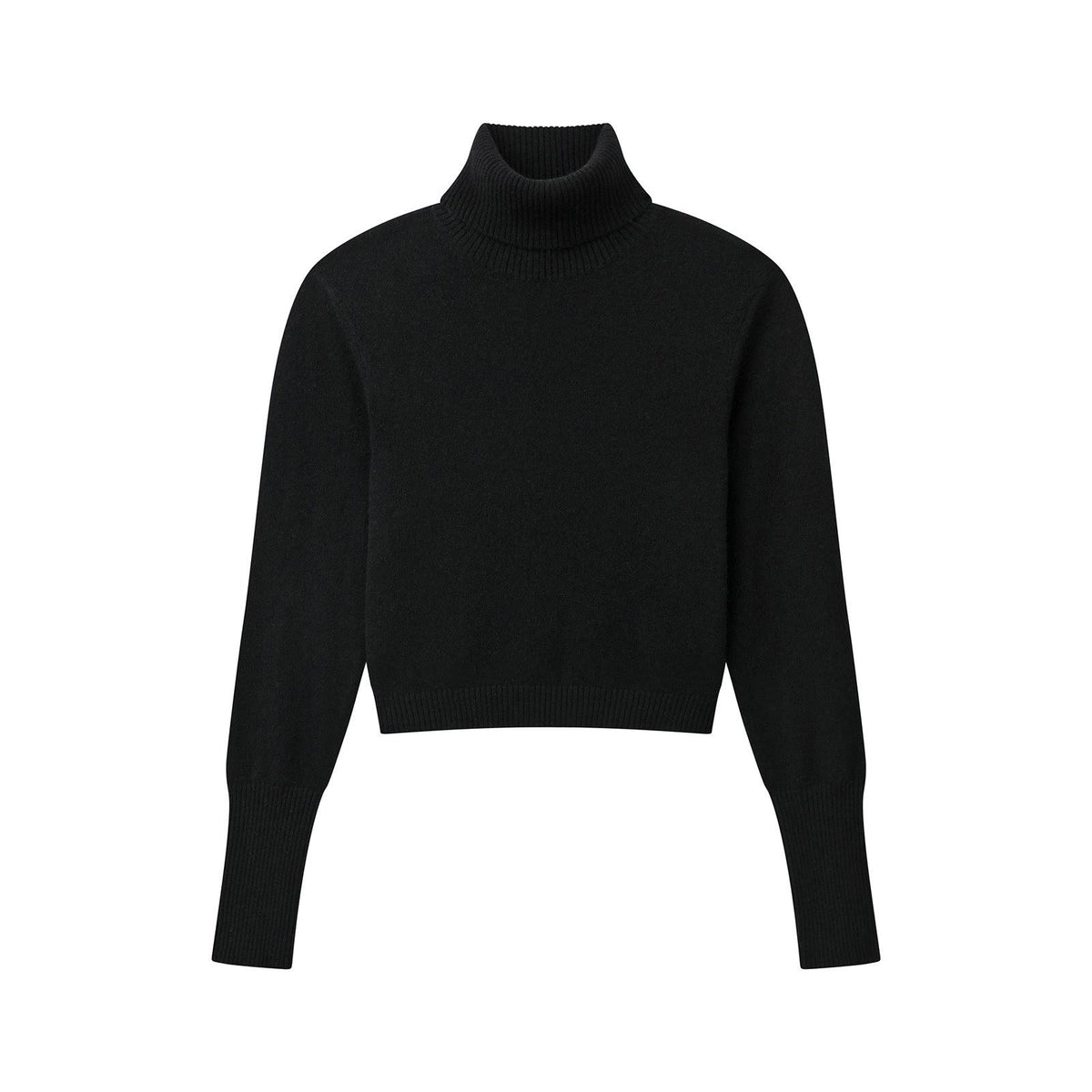 Cashmere Cropped Turtleneck F145257