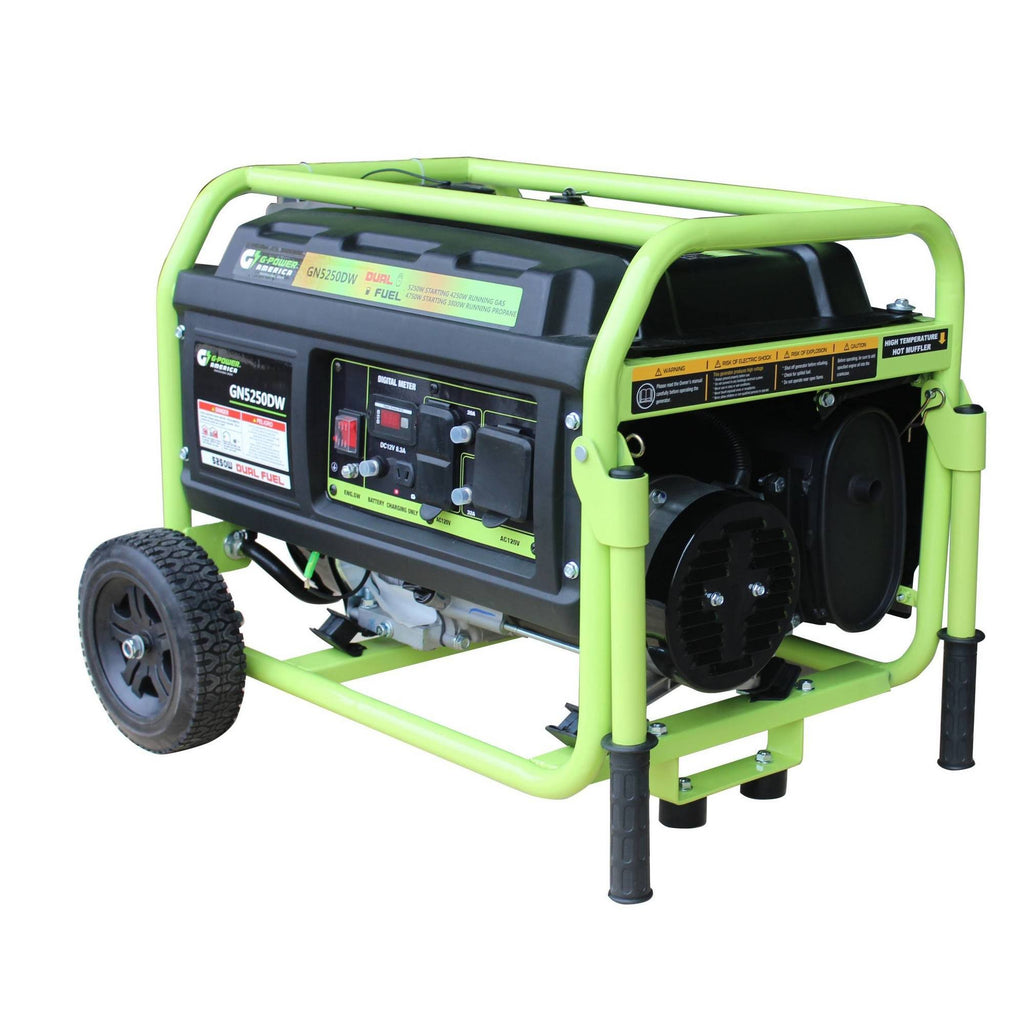 5250 Watt Portable Dual Fuel Gas/Propane Generator T891