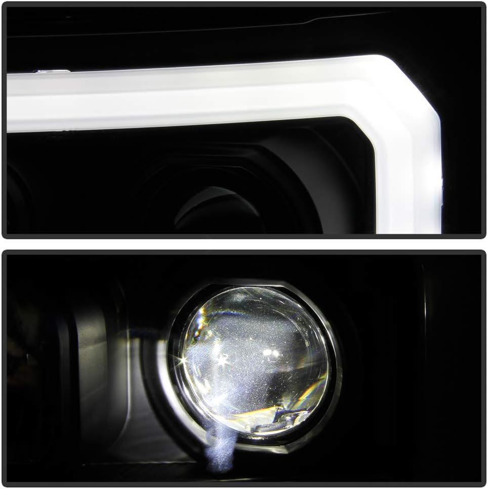 Black LED Tube Projector Headlights L937967