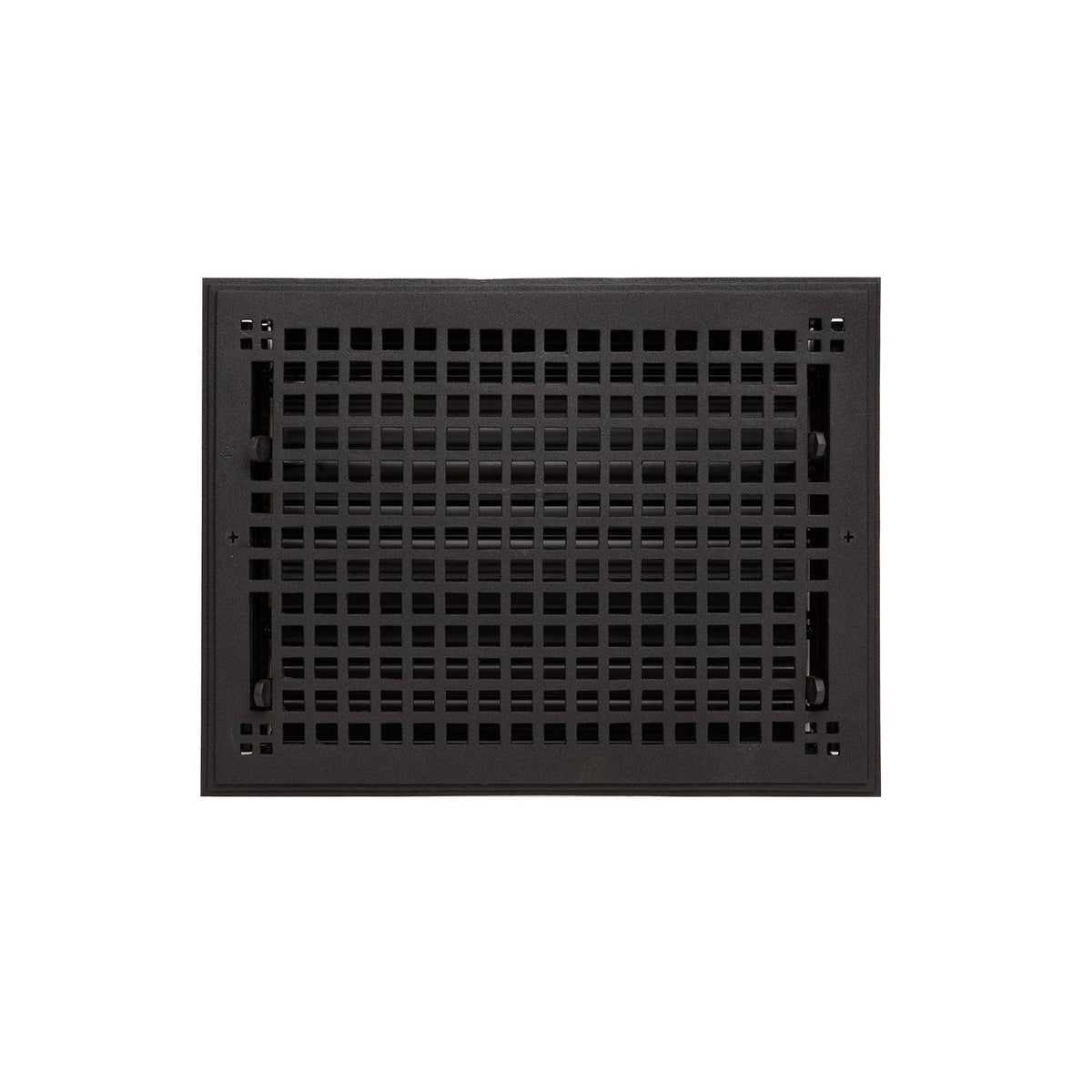 Oversized Cast Iron Wall Register Black C6387
