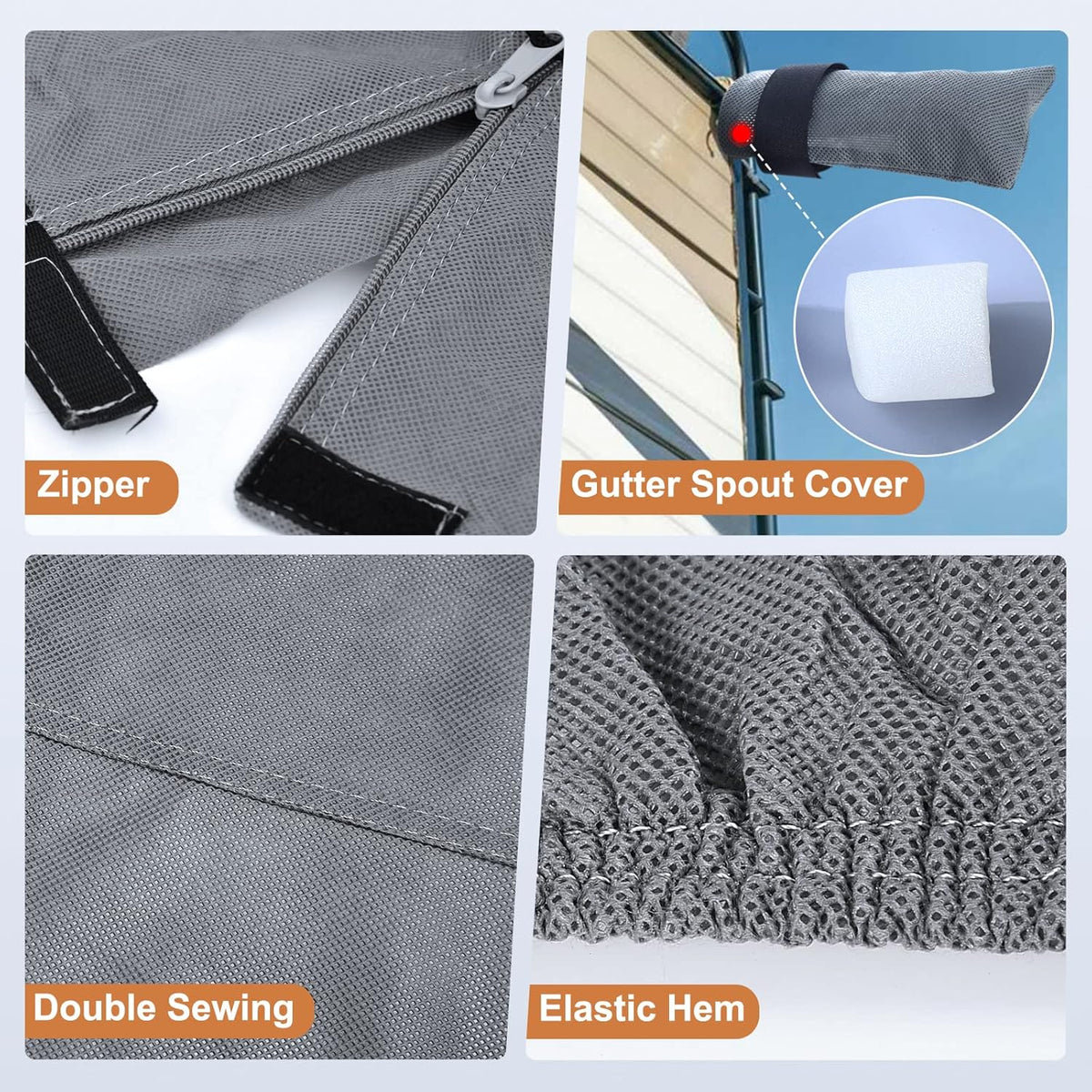 5 Layers Heavy Duty Fifth Wheel RV Cover 40’1”-43’ K3183
