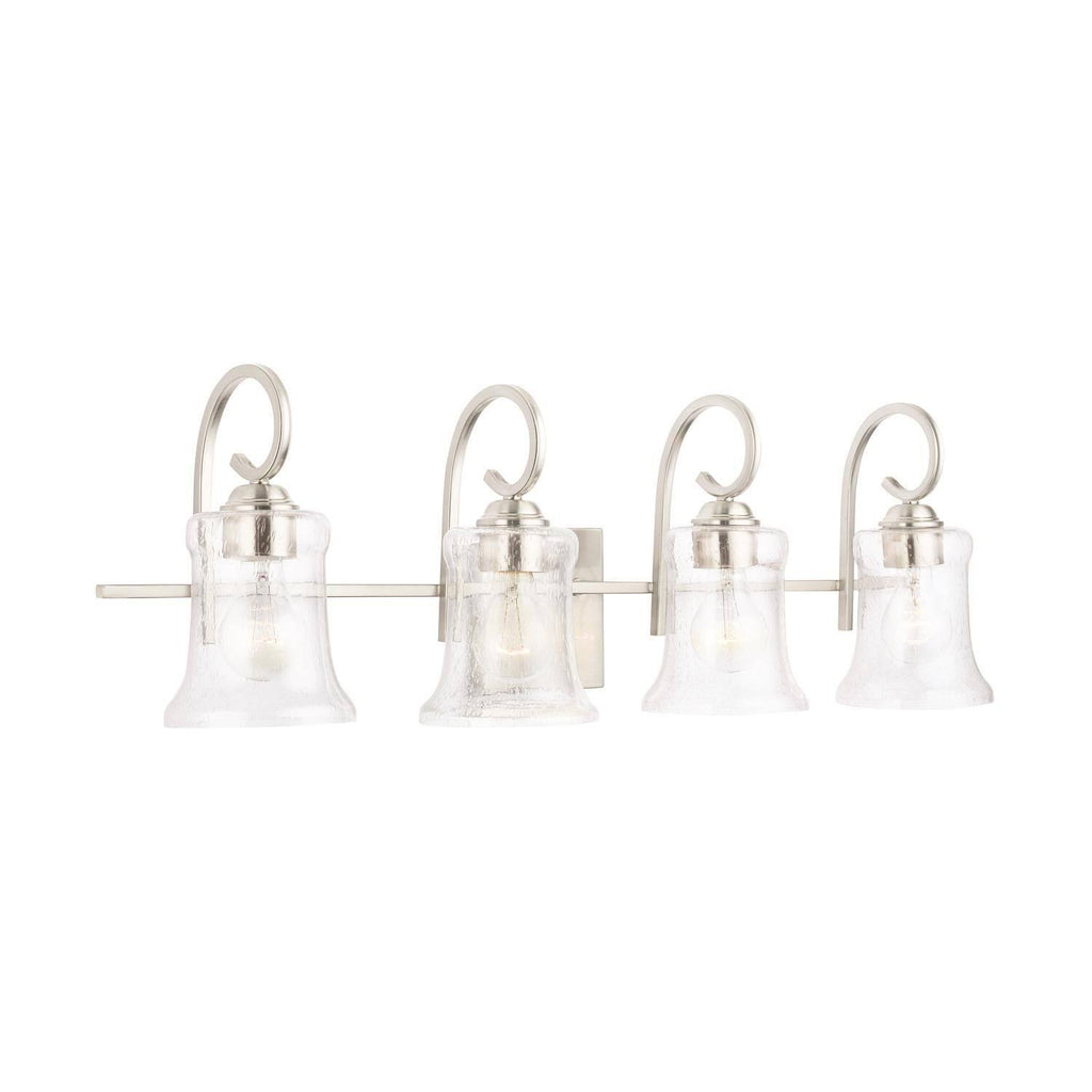 4 Light Brushed Nickel Vanity D878