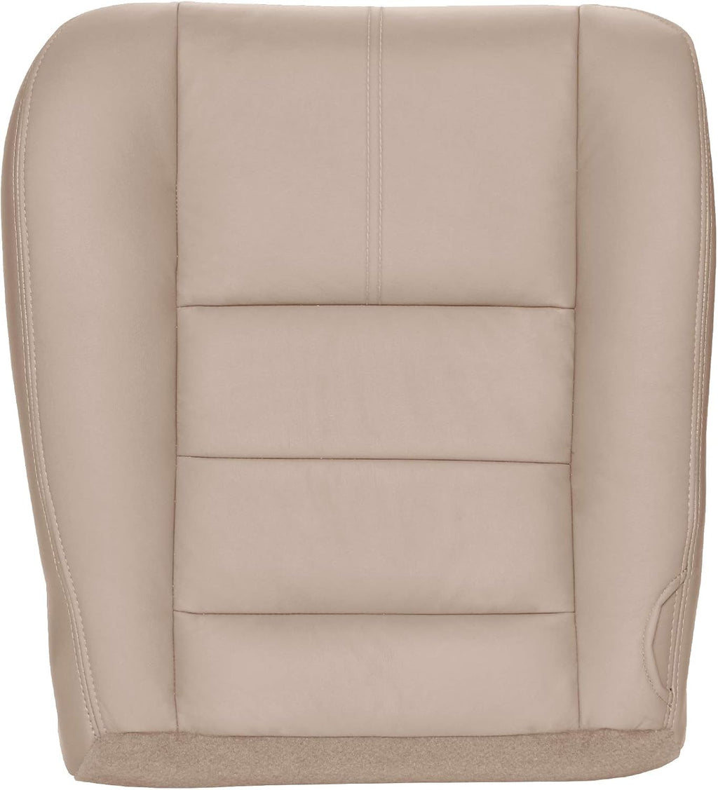 Driver Bottom Replacement Leather Seat Cover Camel Tan N8222