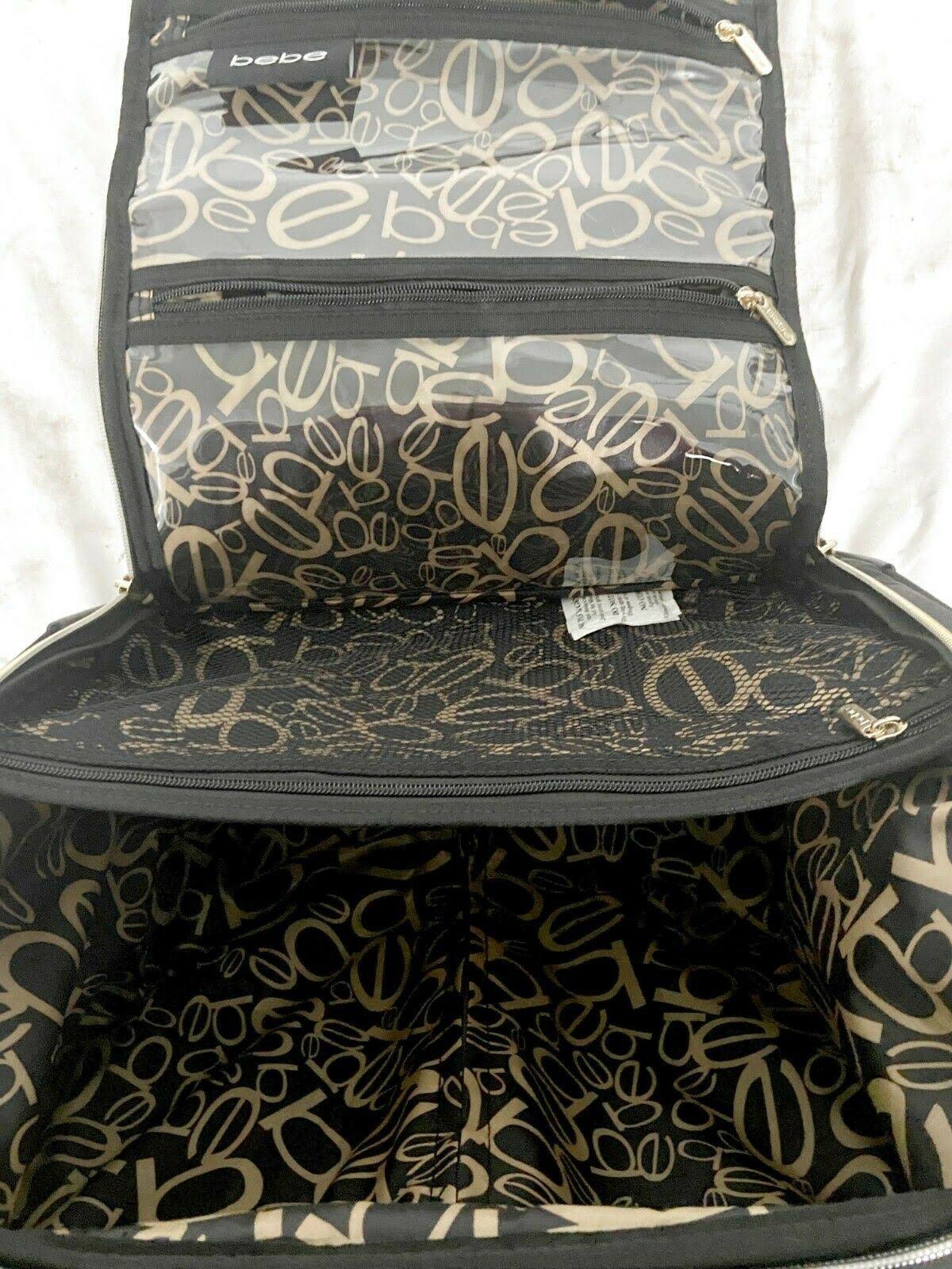 Black Under The Seat Rolling Tote Bag Y16888