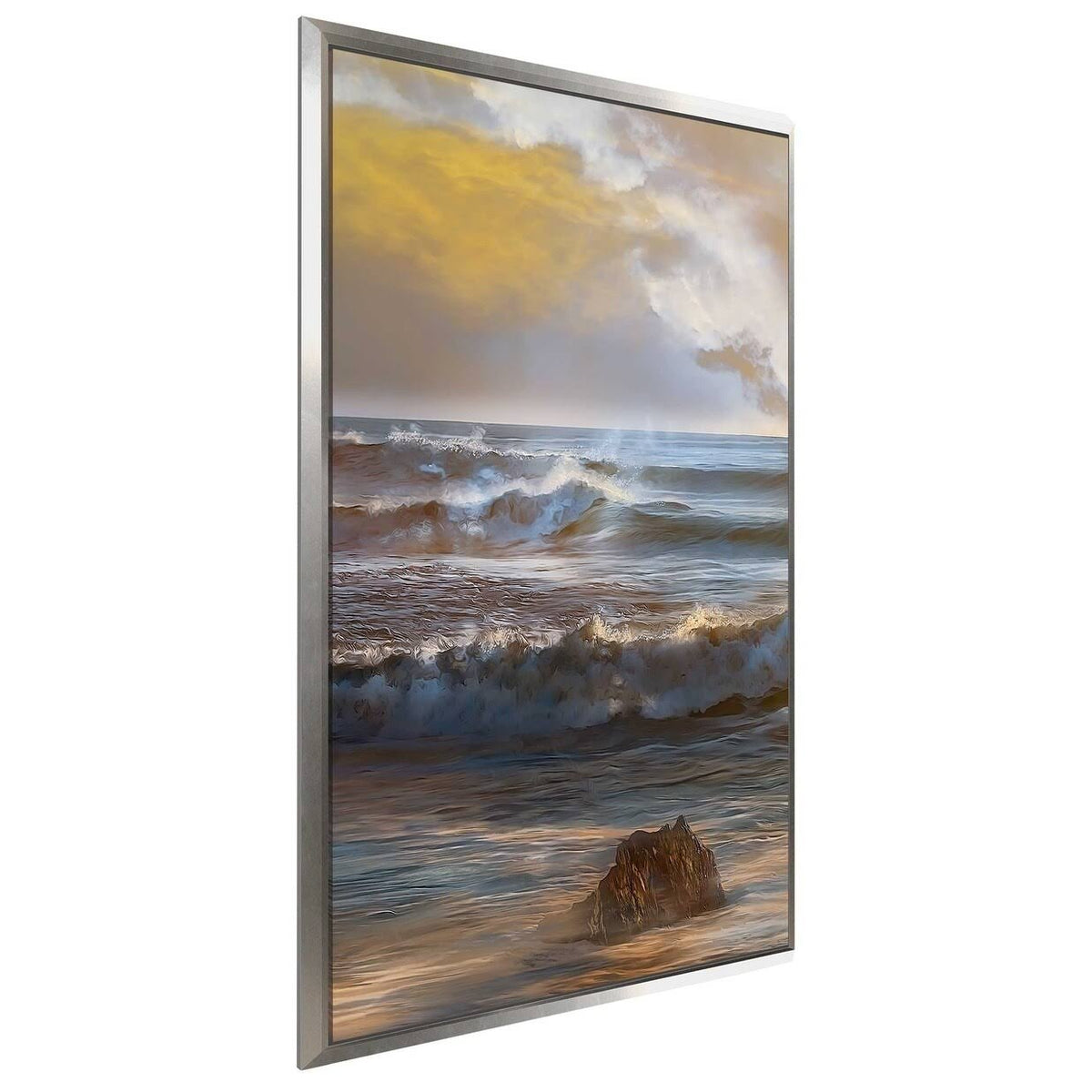Blue Canvas in Floating Frame N287