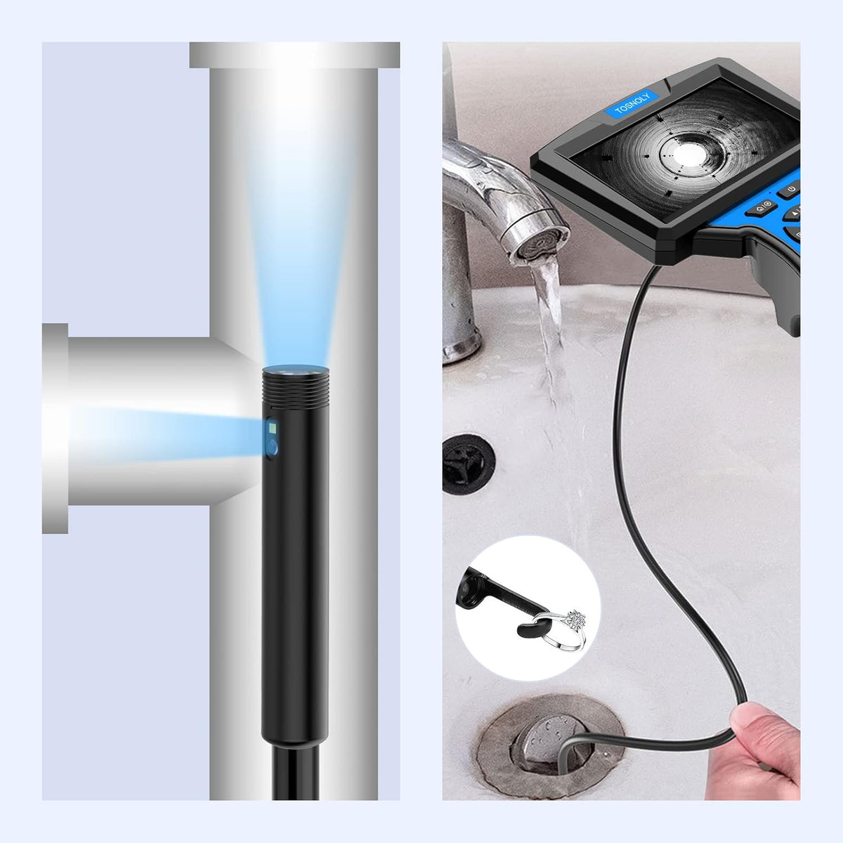 5mm Dual Lens Borescope Inspection Camera X7216