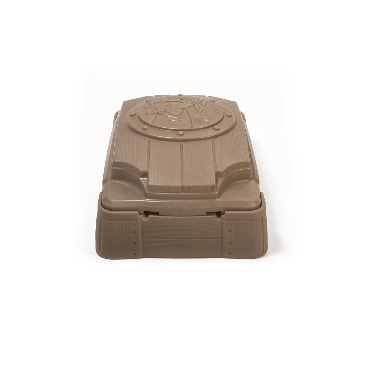 Brown Plastic Kids Sandbox with Cover R5915