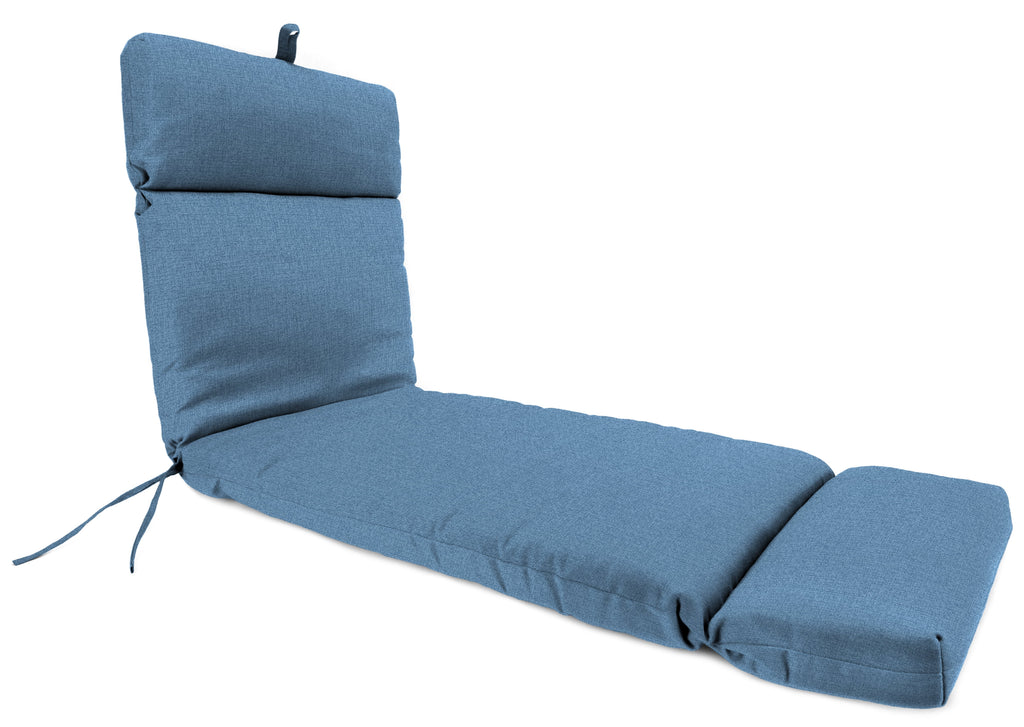 Yellow Rectangular Outdoor Chaise Lounge Cushion with Ties W3468