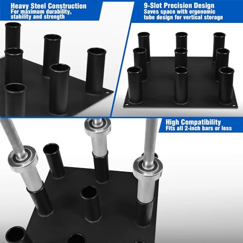 Vertical Storage Rack, Home Gym Organizer, Barbell & Dumbbell Rack A243880