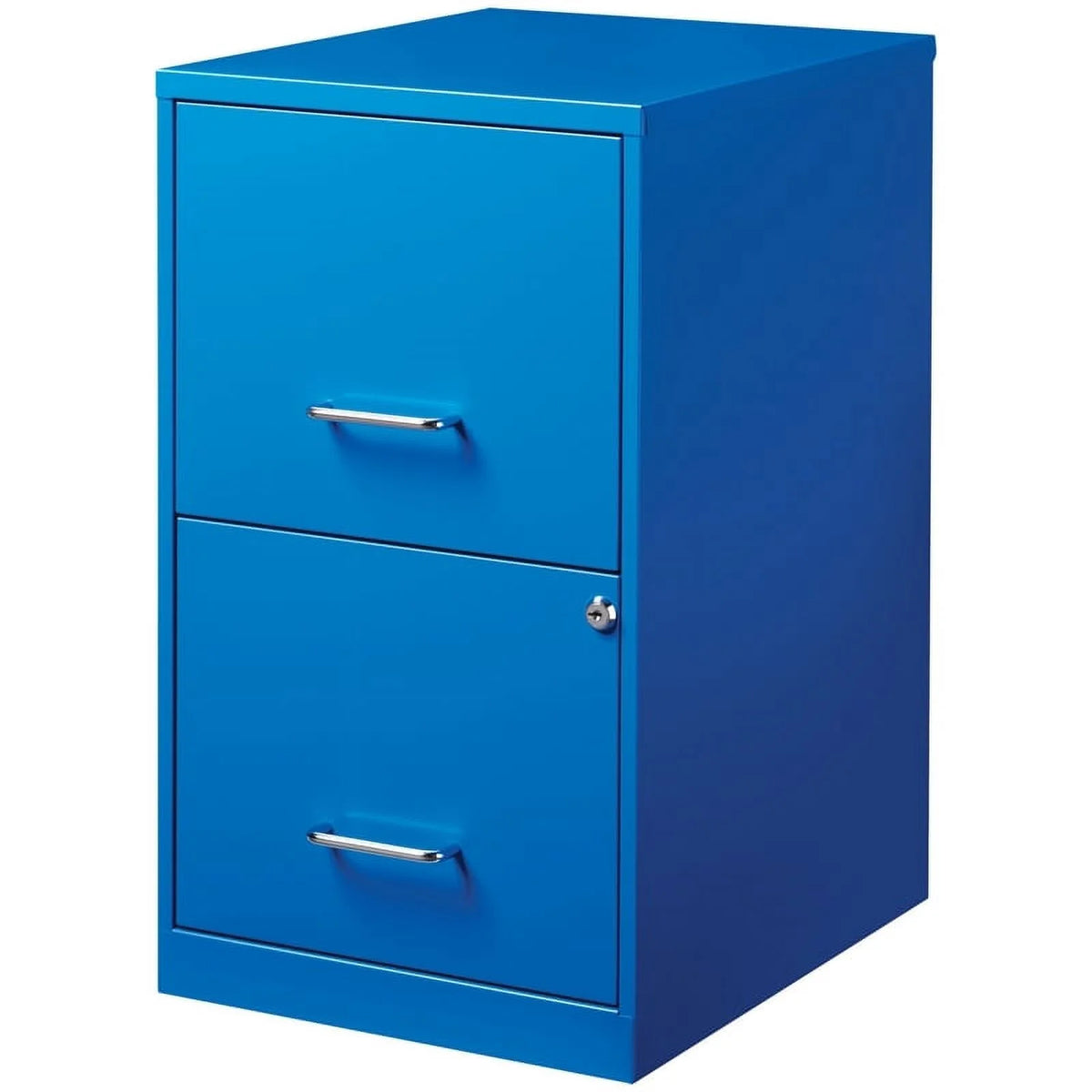 2 Drawer Metal File Cabinet in Blue J90340