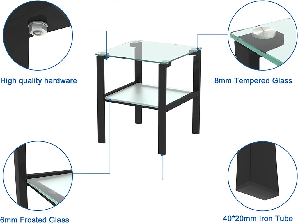 Glass Coffee Table End Table R8510