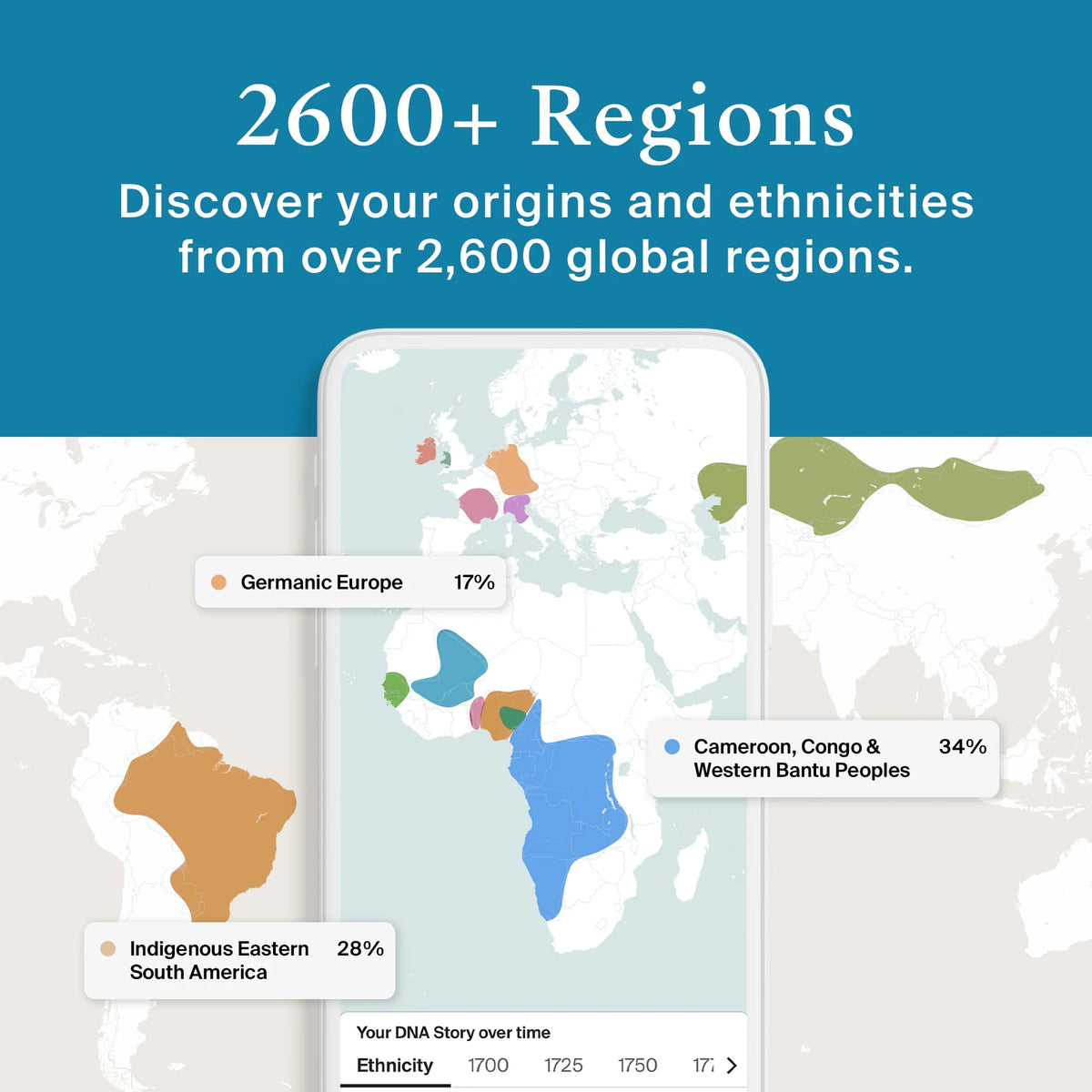 DNA Test Kit with 35+ Genetic Traits E67959