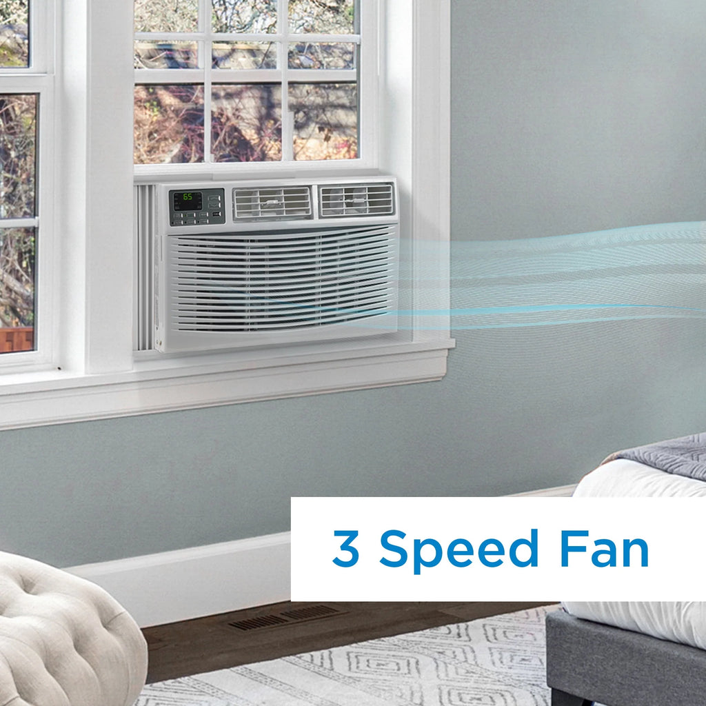 8,000 BTU White Window Air Conditioner S40858