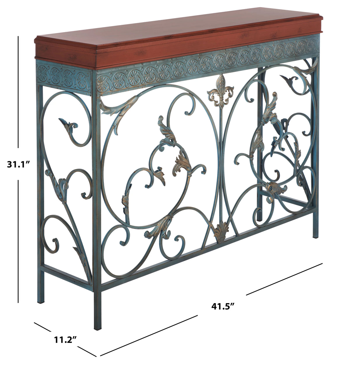 Brown Traditional Console End Table W478