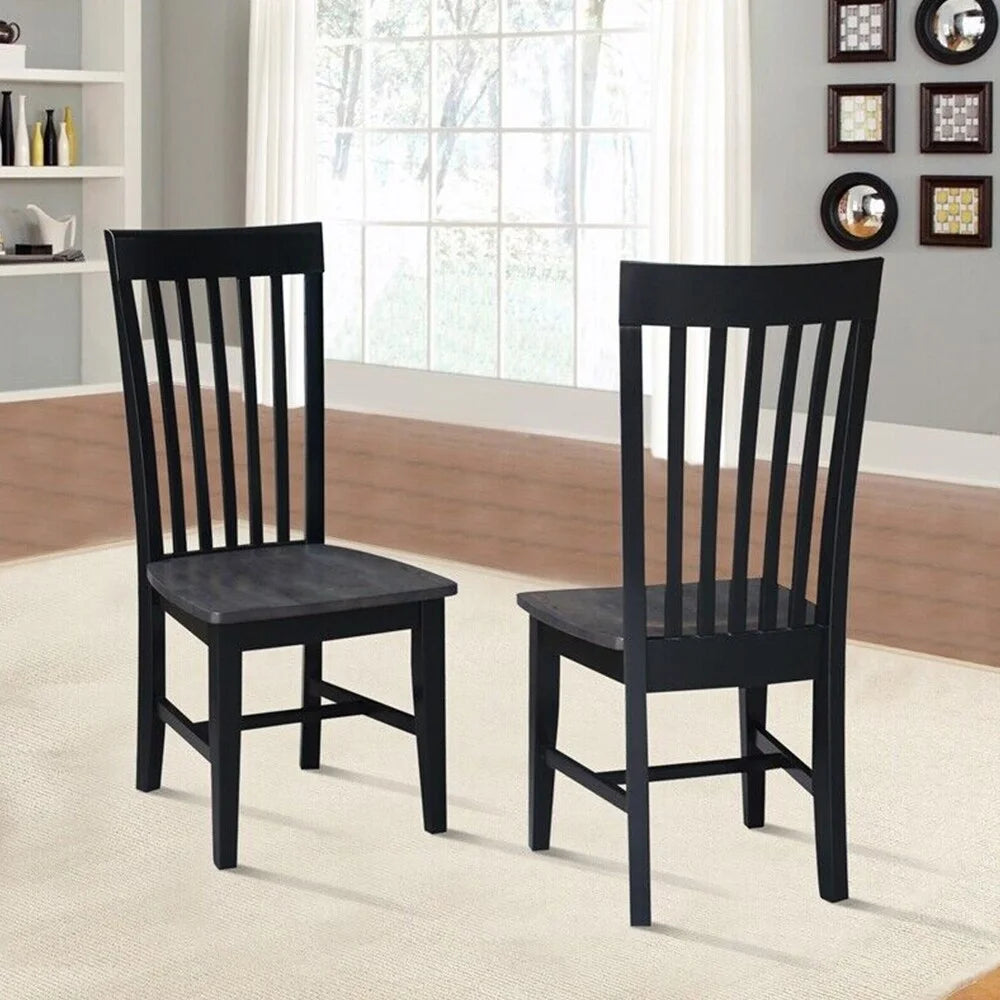Set of 2 Solid Wood Chairs F75379