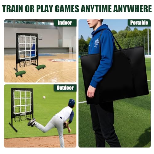 9 Hole Pitching Net with Strike Zone X485954