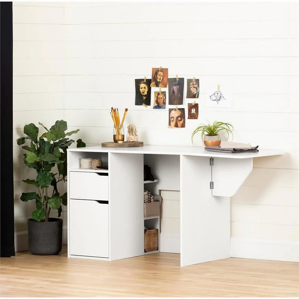 Mid-Century Expandable Wood Craft Table G532