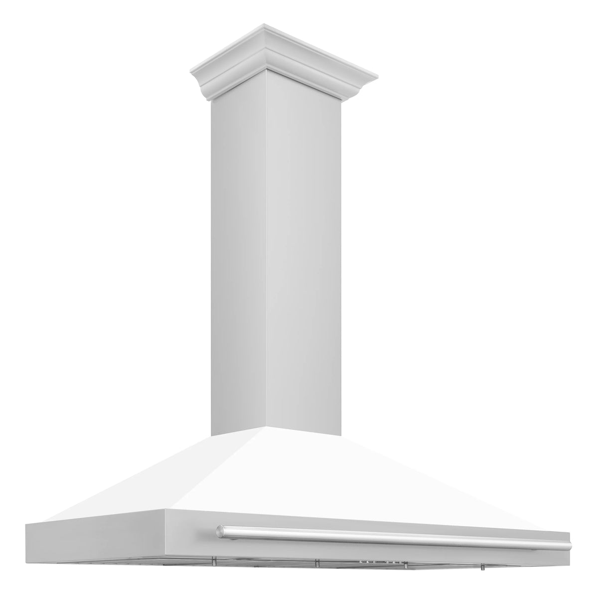 48 Inch Stainless Steel Range Hood with White Matte Shell J931