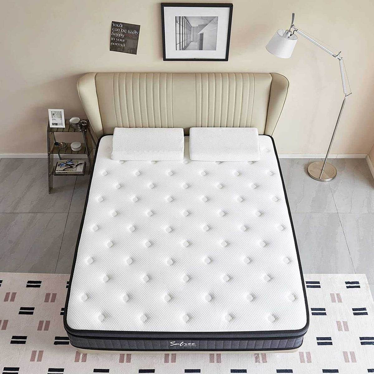 Queen 10 Inch Memory Foam Pocket Spring Mattress Z1290
