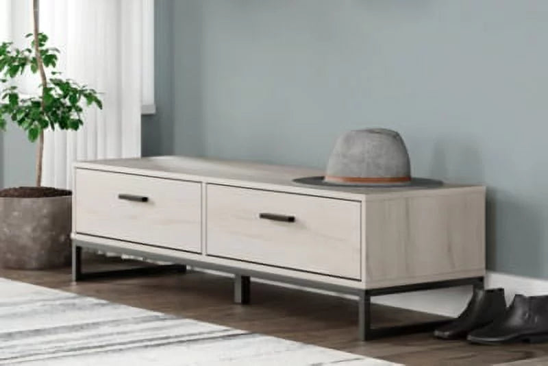 Whitewash Storage Bench O377883