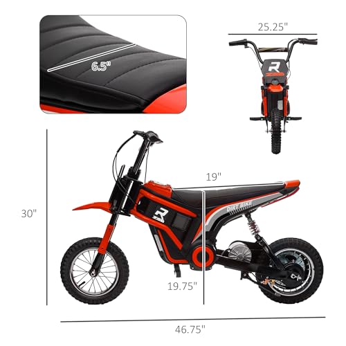 Electric Dirt Bike 24V 350W Off-Road Motorcycle Red B193578