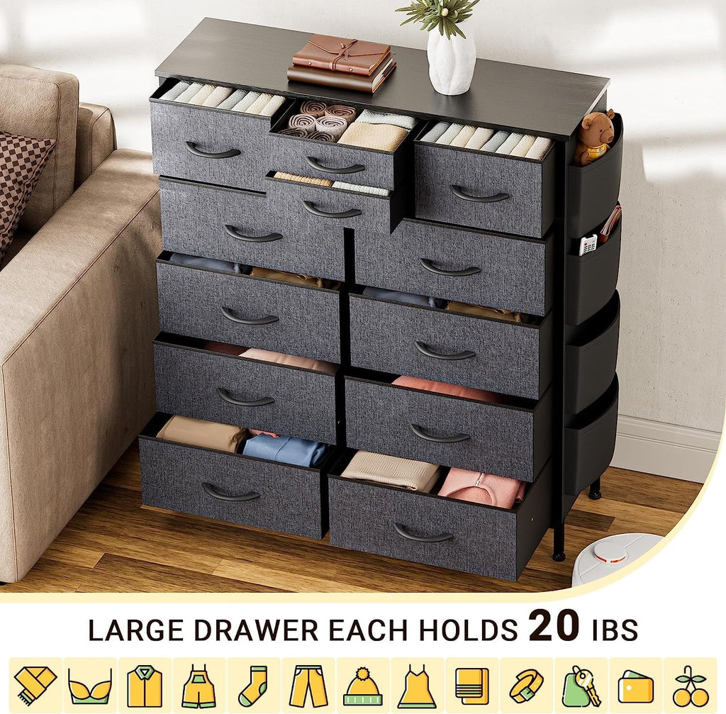 12 Drawer Fabric Dresser B68488