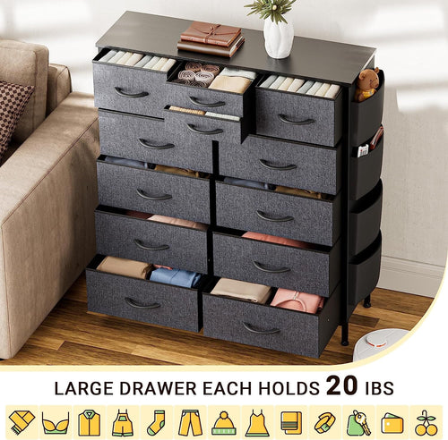 12 Drawer Fabric Dresser B68488