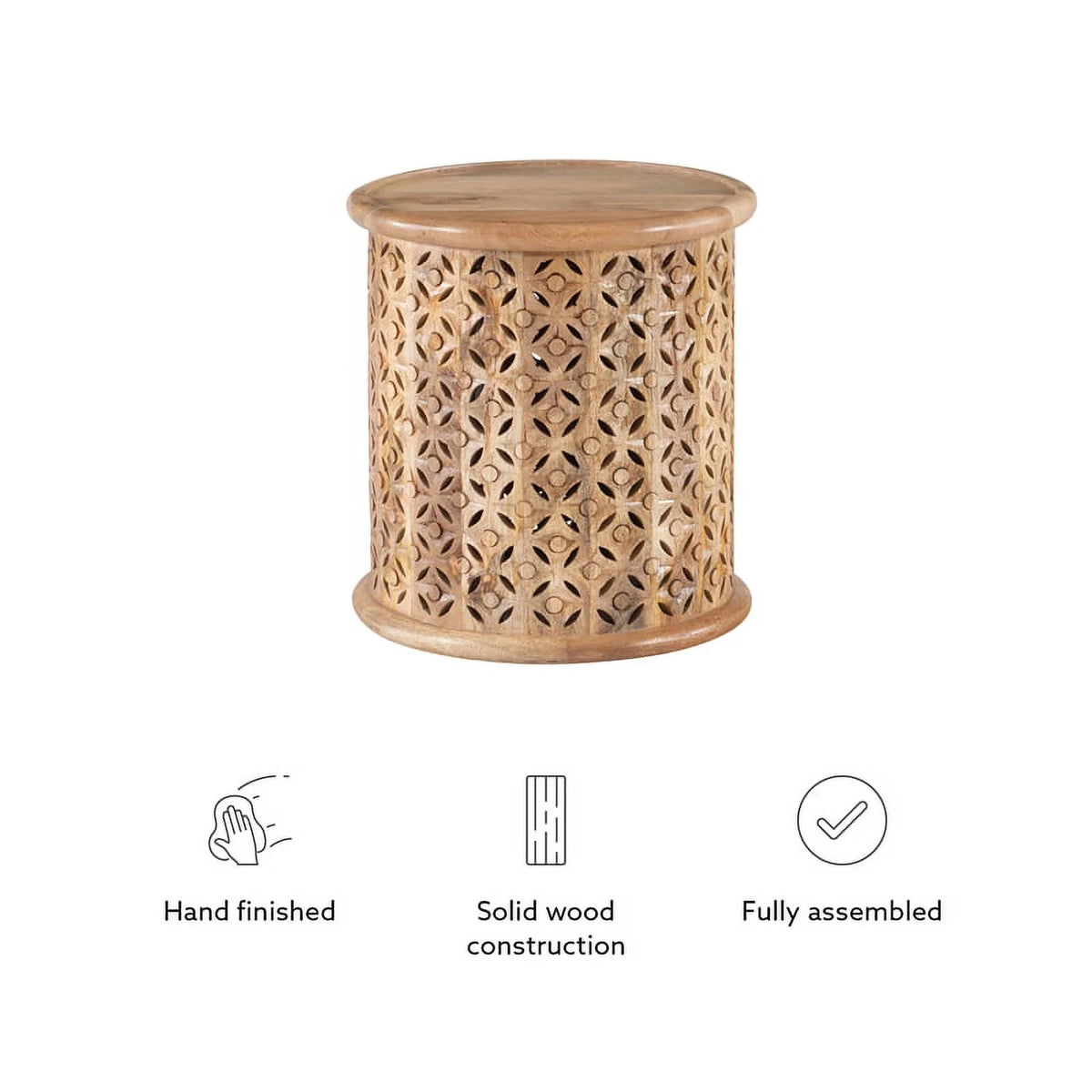Mango Wood Side Table Y15368