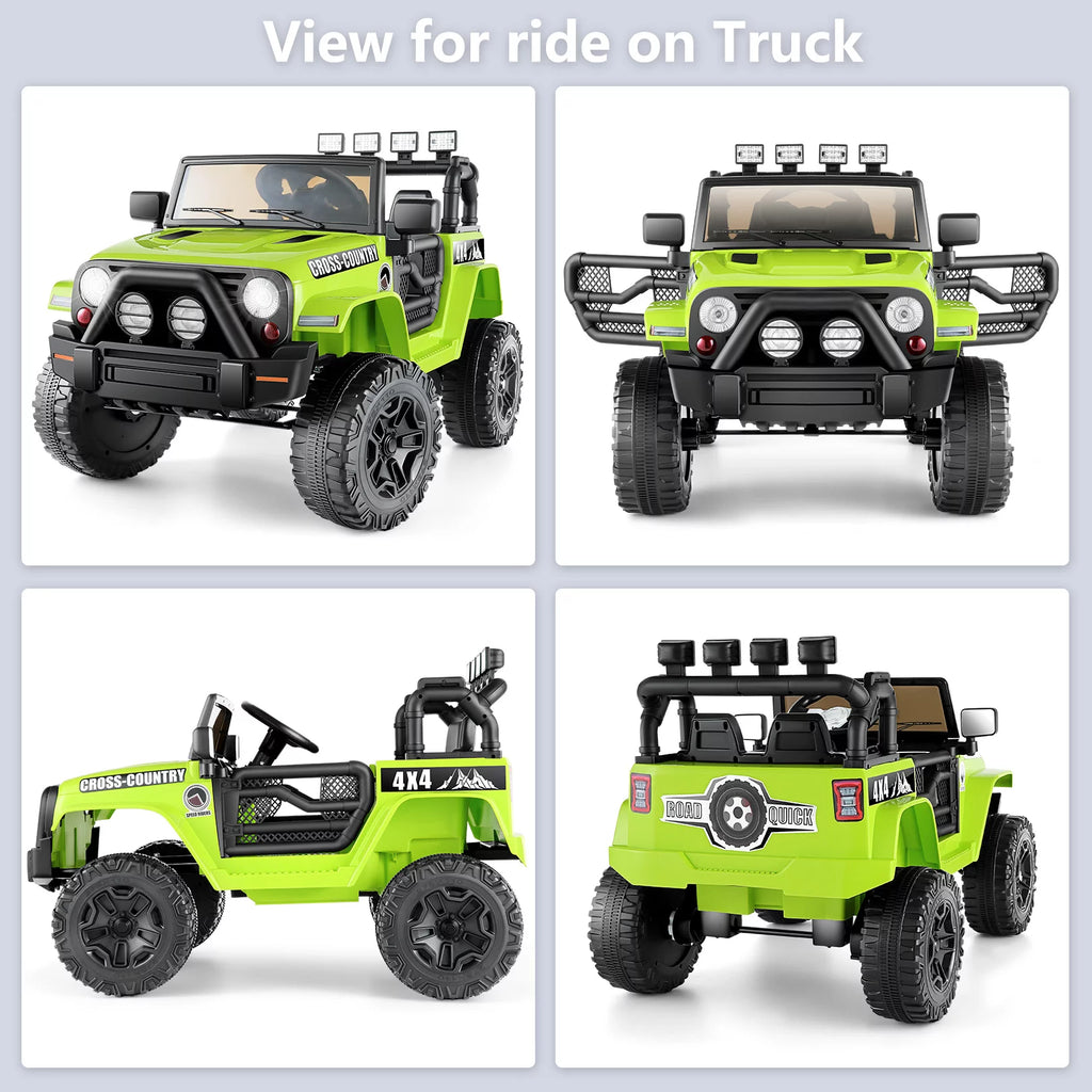 12V Green Kids Ride On Truck with Remote Control R265