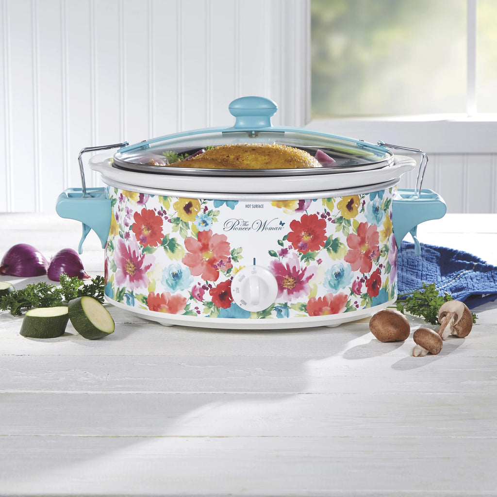 Portable 6 Quart Slow Cooker with Removable Crock X243409