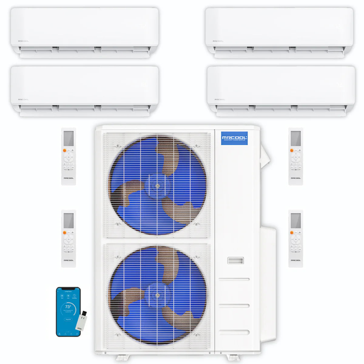 42,000 BTU 4 Zone Ductless Air Conditioner and Heat Pump R375732